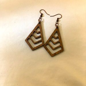 Wooden earrings